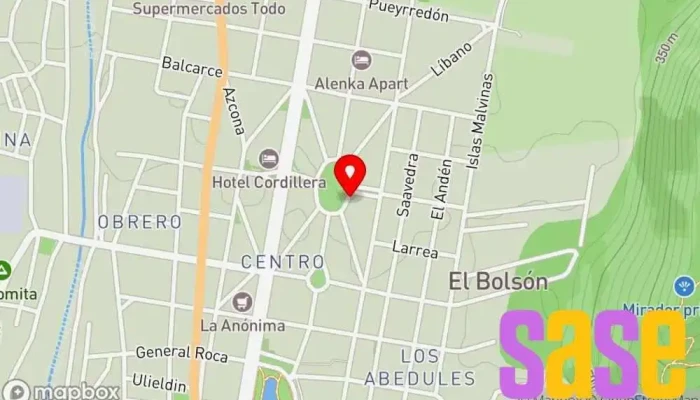 mapa de Col Electricidad Mayorista de aparatos eléctricos en El Bolsón