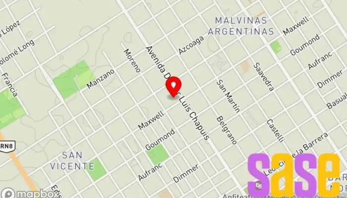 mapa de Comando Radioeléctrico Venado Tuerto Policía Federal en Venado Tuerto