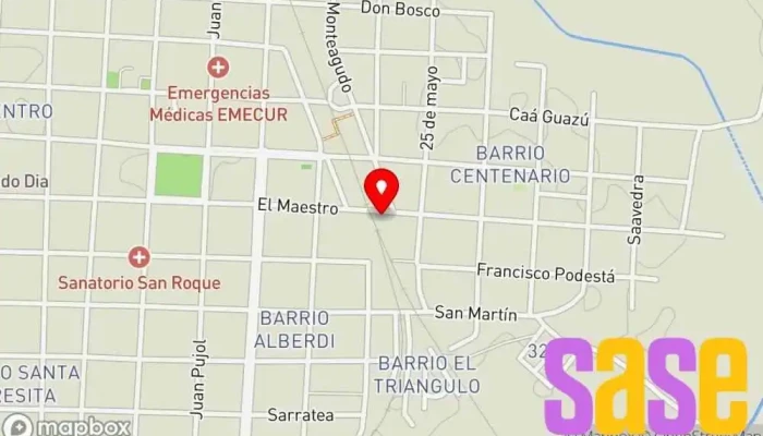mapa de Comercio De Ventas De Electrónico Tienda de artículos para el hogar en Curuzú Cuatiá