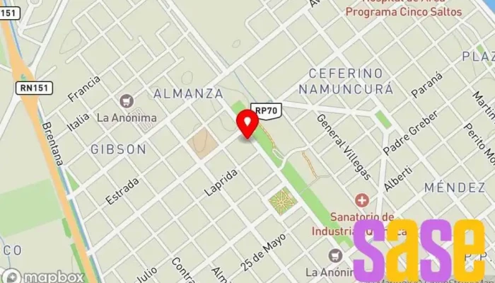 mapa de Compucinco- Equipos-accesorios Insumos-telefonia-electronica Tienda de informática en Cinco Saltos