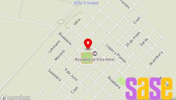 mapa de Comuna de Villa Trinidad Oficinas del ayuntamiento en Villa Trinidad