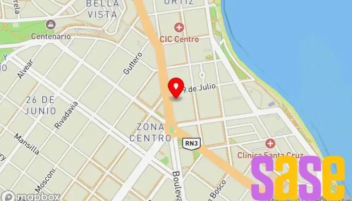 mapa de Comunicaciones del sur srl Tienda de electrodomésticos en Caleta Olivia