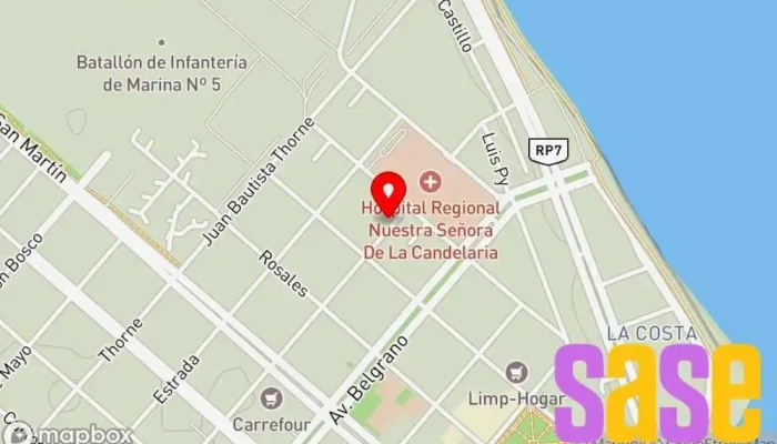 mapa de Comunicaciones Fueguinas y solo musica Telecomunicaciones, Tienda de alarmas antirrobo, Proveedor de alarmas de coche, Tienda de móviles, Electrónica en Río Grande