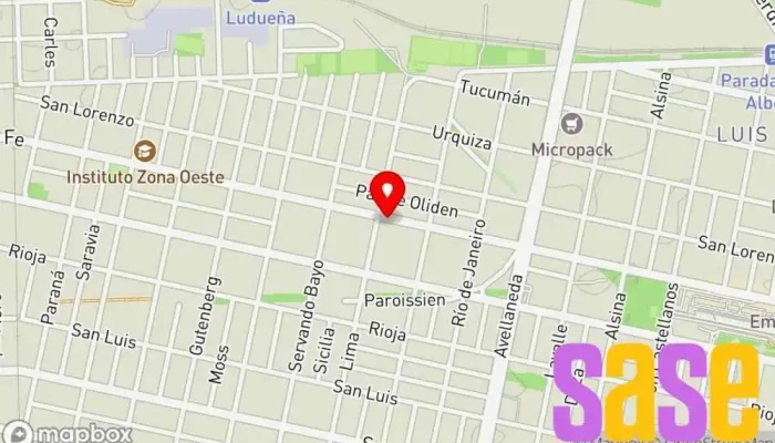 mapa de CONDUMAT de Luciano Duret Tienda de electricidad, Electricista en Rosario