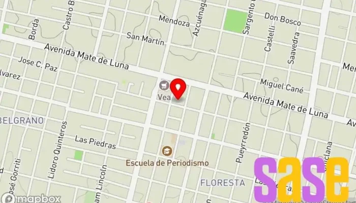 mapa de CONEXIÓN servicios (Electricidad, Aire Acond, DirecTV, Videocámaras IP) Electricista en San Miguel de Tucumán
