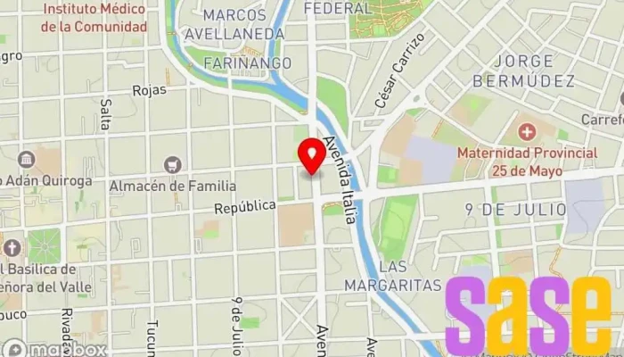 mapa de Contacto Baterias Tienda de baterías para automóvil en San Fernando del Valle de Catamarca