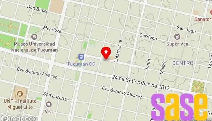 mapa de Contacto Tienda de electricidad en San Miguel de Tucumán