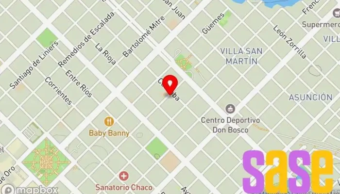 mapa de Contactos Tienda de electricidad, Electricista en Resistencia