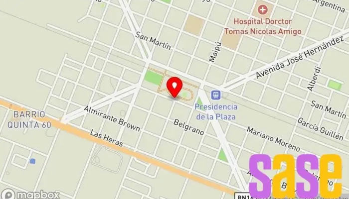 mapa de coop.agua potable y otro servicios Compañía suministradora de agua en Presidencia de la Plaza