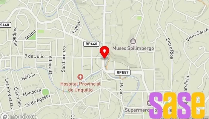 mapa de Cooperativa de Agua, Obras y Servicios Públicos Unquillo Mendiolaza Ltda. Compañía suministradora de agua, Proveedor de servicios de Internet, Compañía telefónica en Unquillo