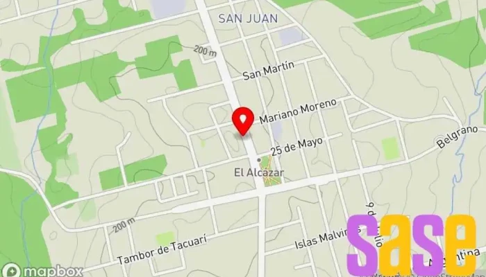 mapa de Cooperativa de Electricidad de Montecarlo Limitada Compañía eléctrica en El Alcazar