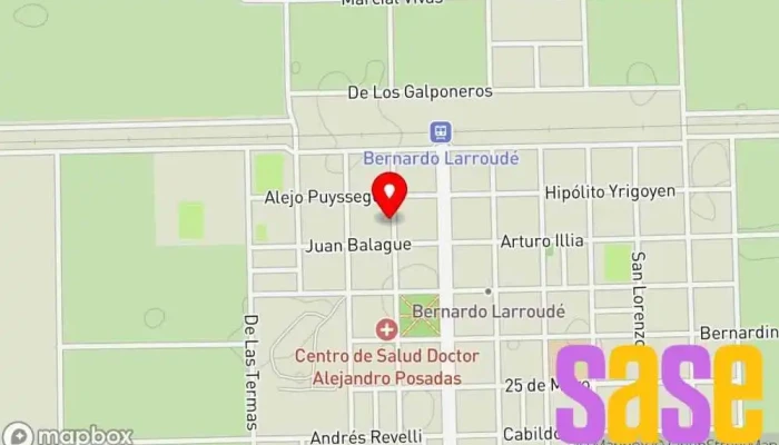 mapa de Cooperativa de Electricidad Sta. Elvira Ltda. Compañía eléctrica en Bernardo Larroude
