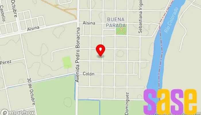 mapa de Cooperativa de Electricidad Y Anexo de Rio Colorado Ltda Comercio en Río Colorado