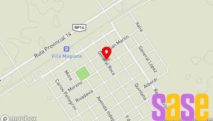 mapa de Cooperativa De Luz, Agua Y Servicios Asistenciales De Villa Mugueta Cooperativa de viviendas en Villa Mugueta