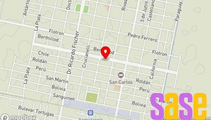 mapa de Cooperativa de Obras y Servicios Publicos. Oficinas de empresa en Armstrong