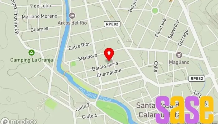 mapa de Cooperativa de Prov de Energia Electrica Compañía eléctrica en Santa Rosa de Calamuchita