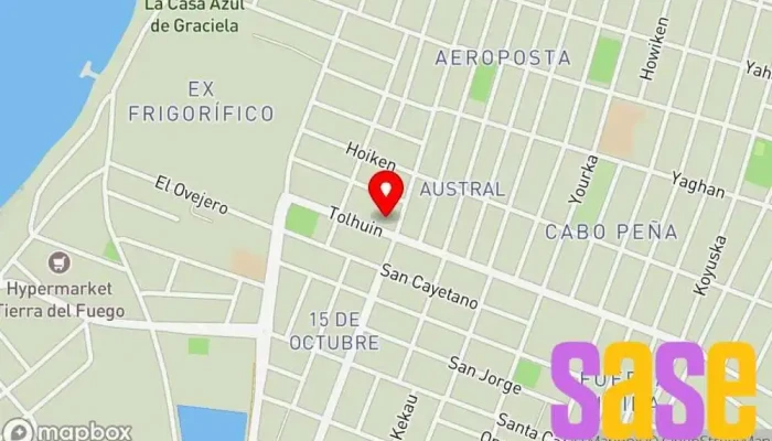 mapa de Cooperativa Eléctrica - Oficina Austral Compañía eléctrica en Río Grande