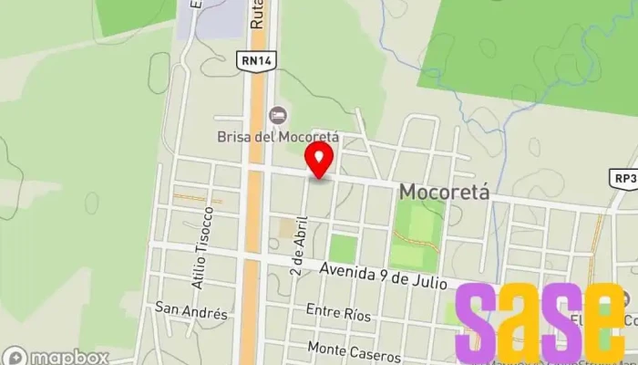 mapa de Cooperativa Mocoretá Ltda. Oficinas de empresa en Mocoreta