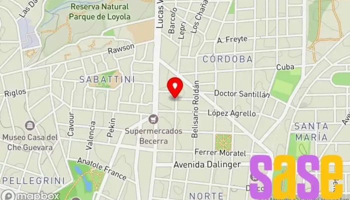 mapa de Cree Led AG Tienda de repuestos para automóviles en Alta Gracia