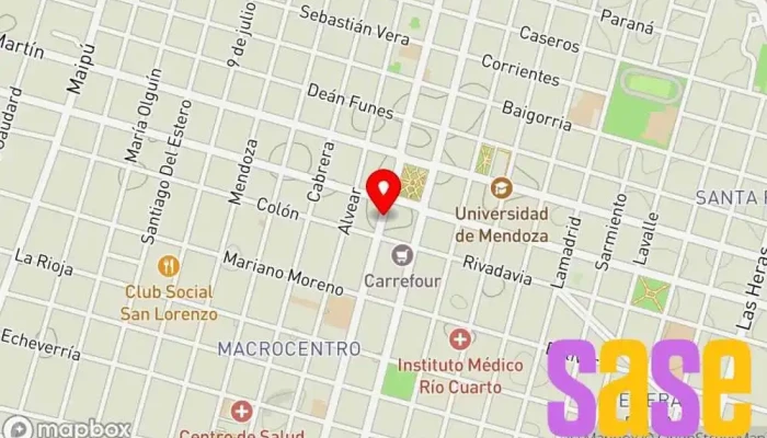 mapa de Cursos de Microelectrónica Escuela en Río Cuarto
