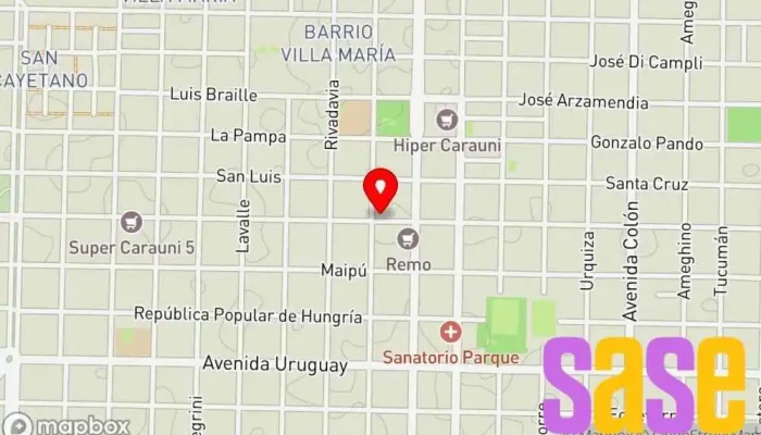 mapa de DALA Muñoz Marchesi | Computación - Sonido Iluminación - Instrumentos Musicales Tienda de informática en Villa Angela