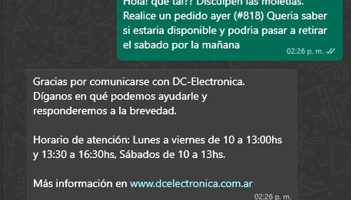 Dc Electronica Telefono - Cdad. Autónoma de Buenos Aires