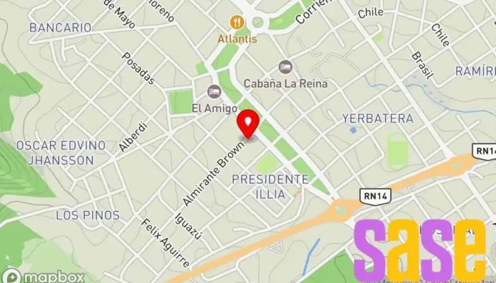 mapa de Del Valle Tienda de alimentación en Aristóbulo del Valle