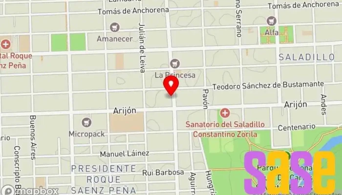 mapa de Delta Electronica Rosario Tienda de accesorios informáticos en Rosario