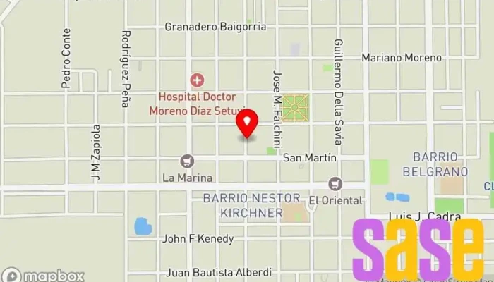 mapa de Díaz Iluminación Tienda de iluminación en Santa Sylvina