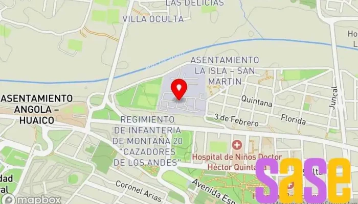 mapa de DIMATER S.A -Suc.Jujuy Tienda de electricidad en San Salvador de Jujuy