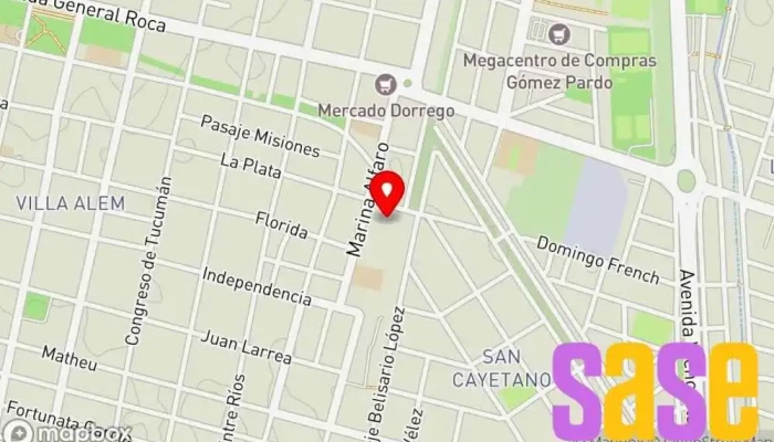 mapa de DIMATER S.A. Tienda de electricidad en San Miguel de Tucumán