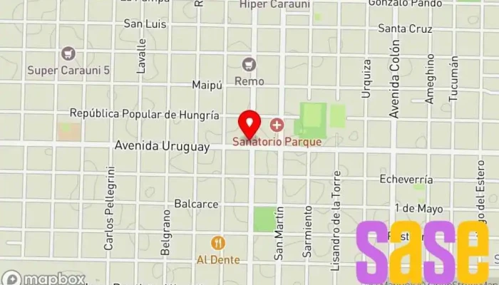 mapa de Dina Tienda de iluminación en Villa Angela