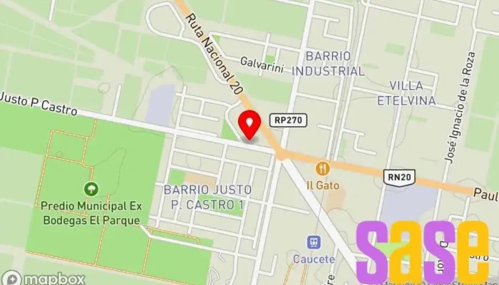 mapa de Dinámica F.M Emisora de radio en Caucete