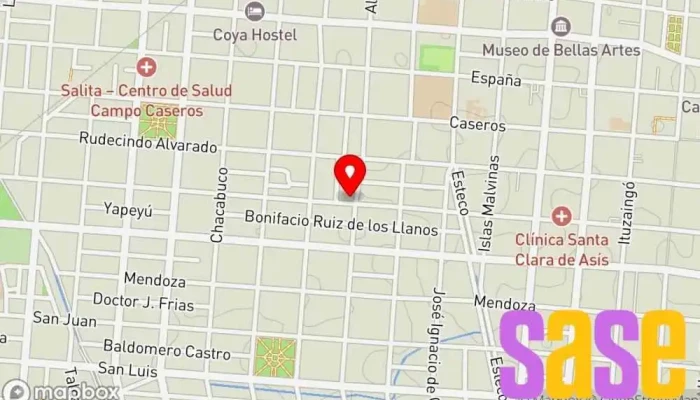 mapa de Dinelec Tienda de alarmas antirrobo, Proveedor de sistemas de seguridad en Salta