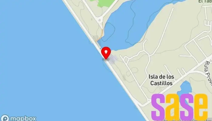 mapa de Dique Frontal Rio Hondo Dique en Termas de Río Hondo