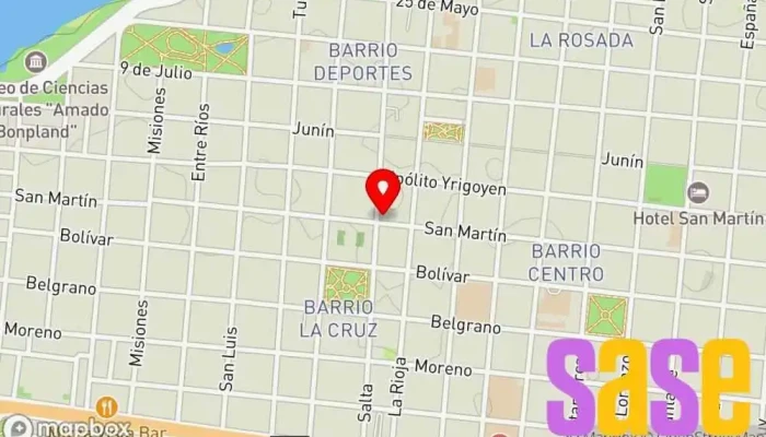 mapa de Dirección Provincial de Energía de Corrientes Compañía eléctrica en Corrientes