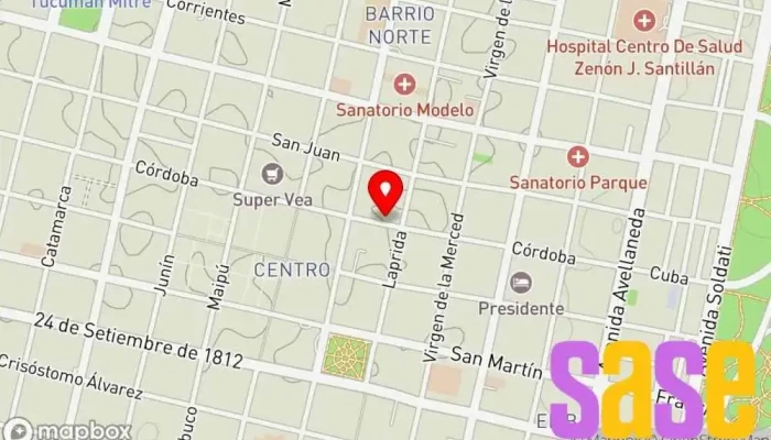 mapa de Discar SC Tienda de electrónica en San Miguel de Tucumán