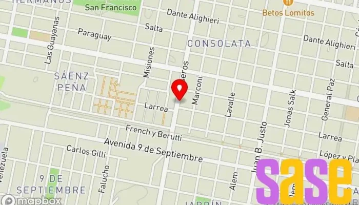 mapa de Distribuidora Caseros Tienda de iluminación, Tienda de electrónica en San Francisco