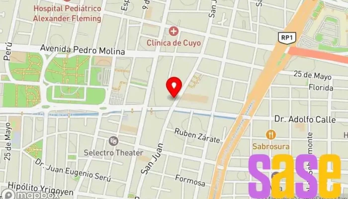 mapa de DISTRIBUIDORA CHICAGO S.R.L. Servicio de reparación de sistemas eléctricos para automóviles, Taller de reparación de automóviles en Mendoza
