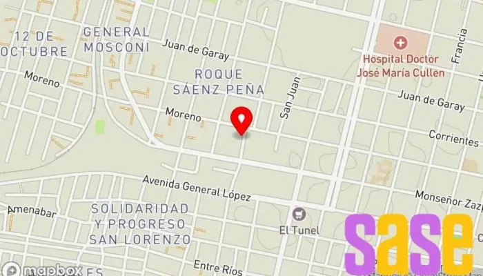 mapa de Distribuidora Sencar  en Santa Fe de la Vera Cruz