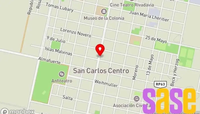 mapa de DK Informática Tienda de informática en San Carlos Centro