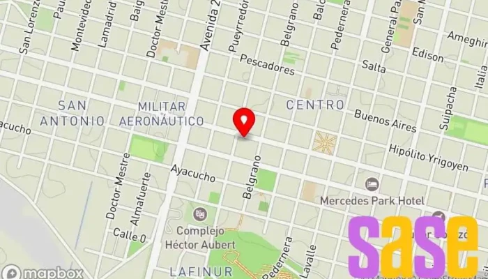 mapa de Doctor Rock F.M. Emisora de radio en Villa Mercedes