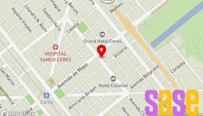 mapa de Domo Electrónica Tienda de artículos para el hogar en Ceres