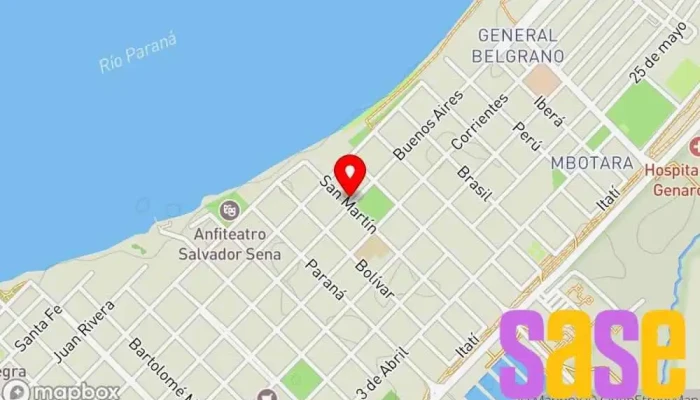 mapa de D.P.E.C Oficinas de empresa en Ituzaingó