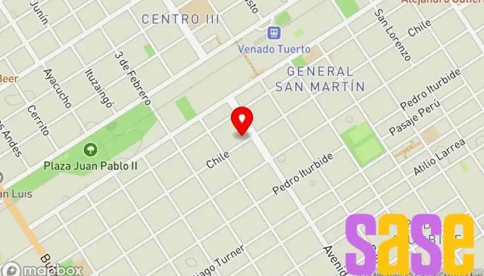 mapa de DyB Electromecanica Taller de automóviles en Venado Tuerto