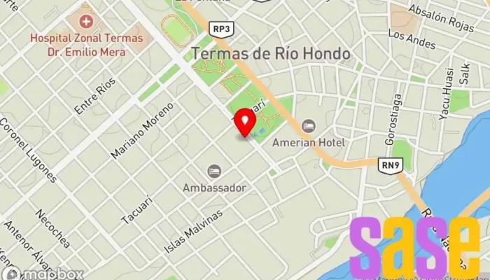 mapa de E500 ELECTRICIDAD Tienda de electricidad en Termas de Río Hondo