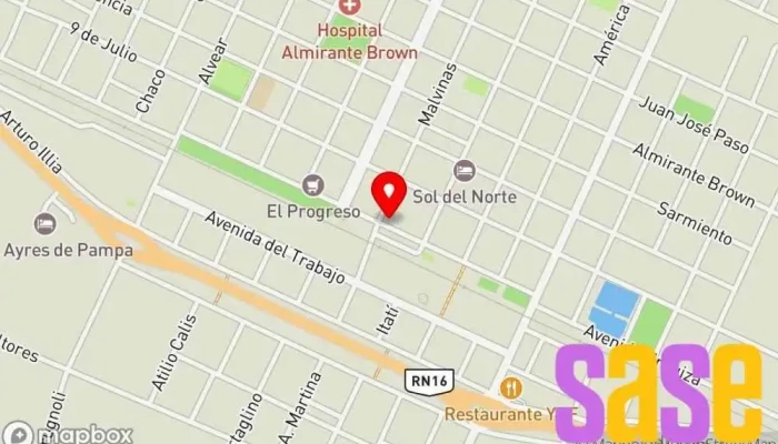 mapa de Ecel Tienda de electrodomésticos en Pampa del Infierno