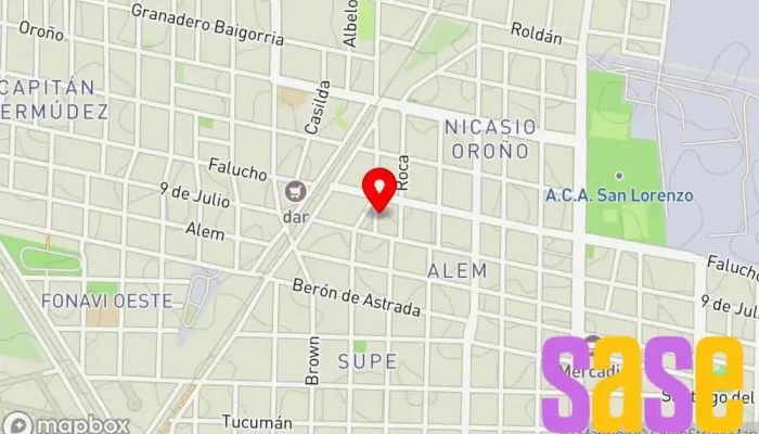 mapa de EDELEC S.R.L. Oficinas de empresa en San Lorenzo