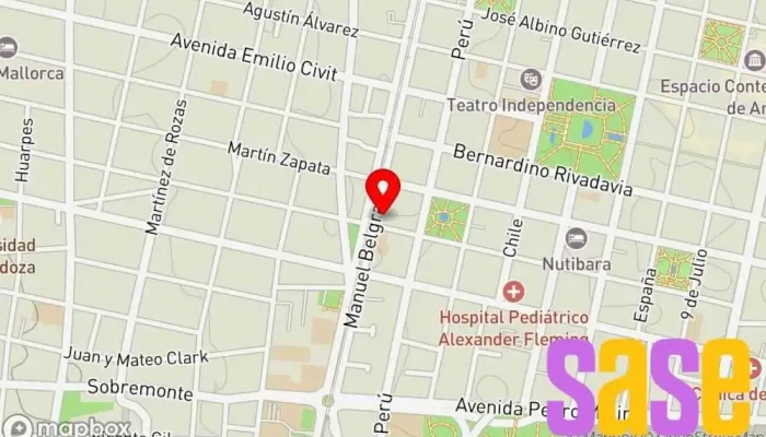 mapa de EDEMSA Casa Central Compañía eléctrica en Mendoza