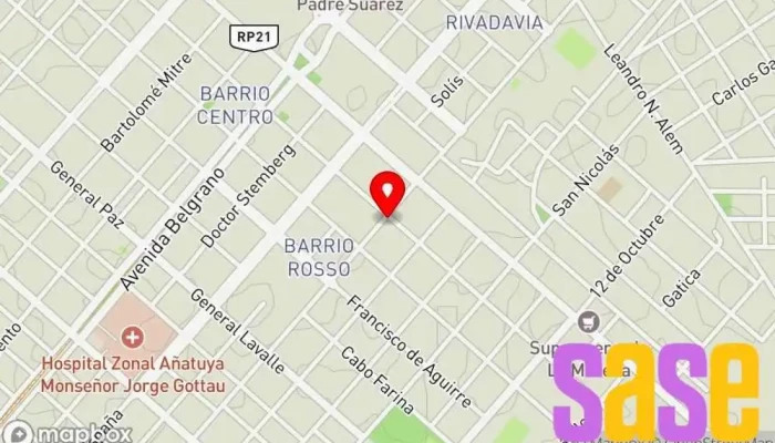 mapa de EDESE SA - Sucursal Añatuya  en Añatuya